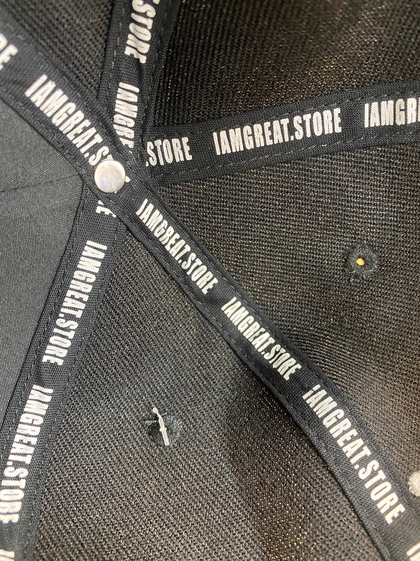 Black Cotton SnapBacks