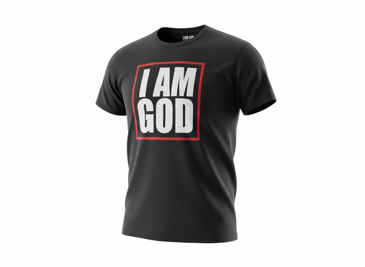 🛍️ I AM G.O.D.™  Short Sleeve Essential Tee (Black)