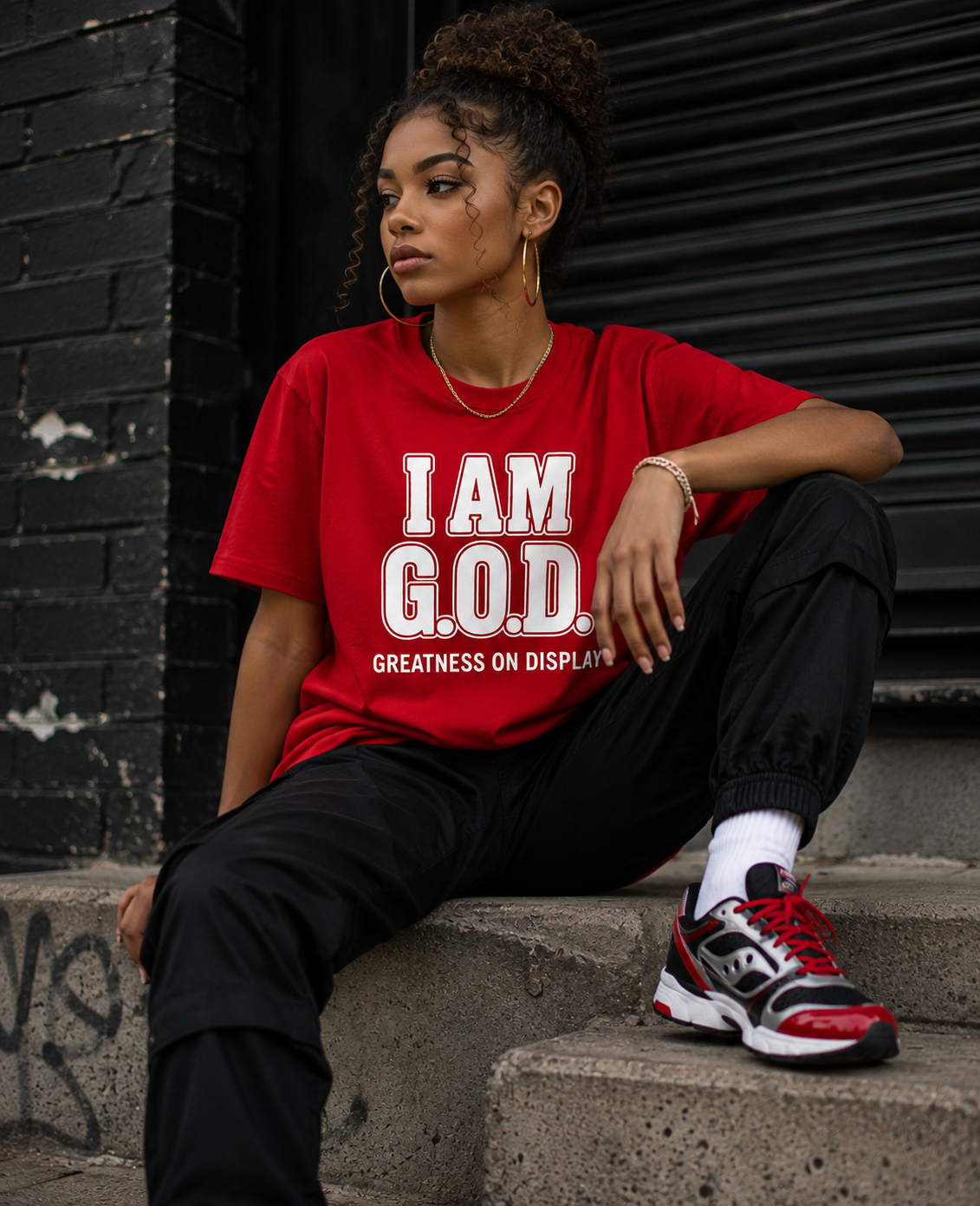 I AM G.O.D.™ — Greatness On Display 

This isn’t just something you wear. It’s something you represent.

The I AM G.O.D.™ Tee was created around a simple but powerful idea:

G.O.D. = Greatness On Display.