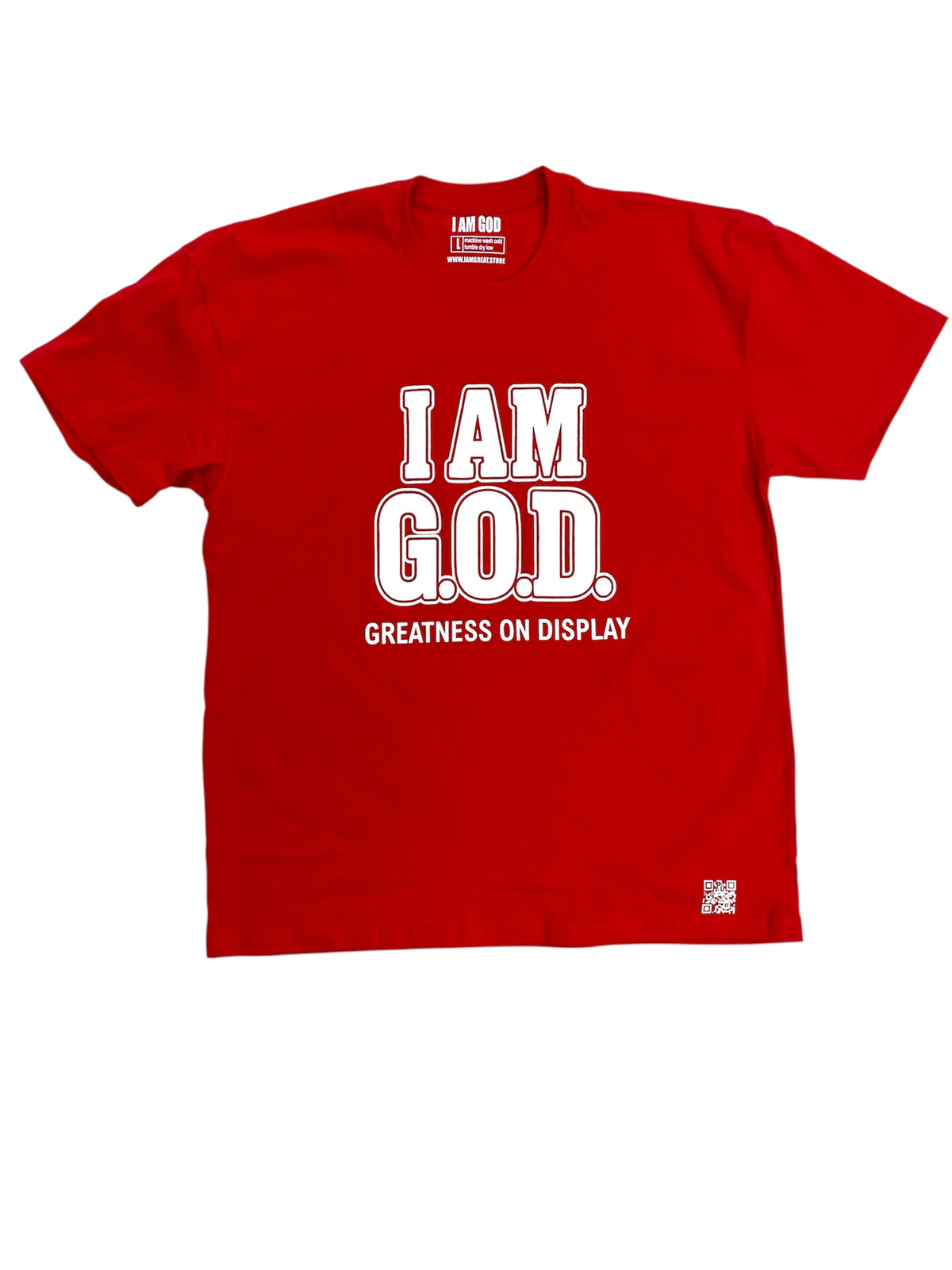 I AM G.O.D.™ — Greatness On Display 

This isn’t just something you wear. It’s something you represent.

The I AM G.O.D.™ Tee was created around a simple but powerful idea:

G.O.D. = Greatness On Display.